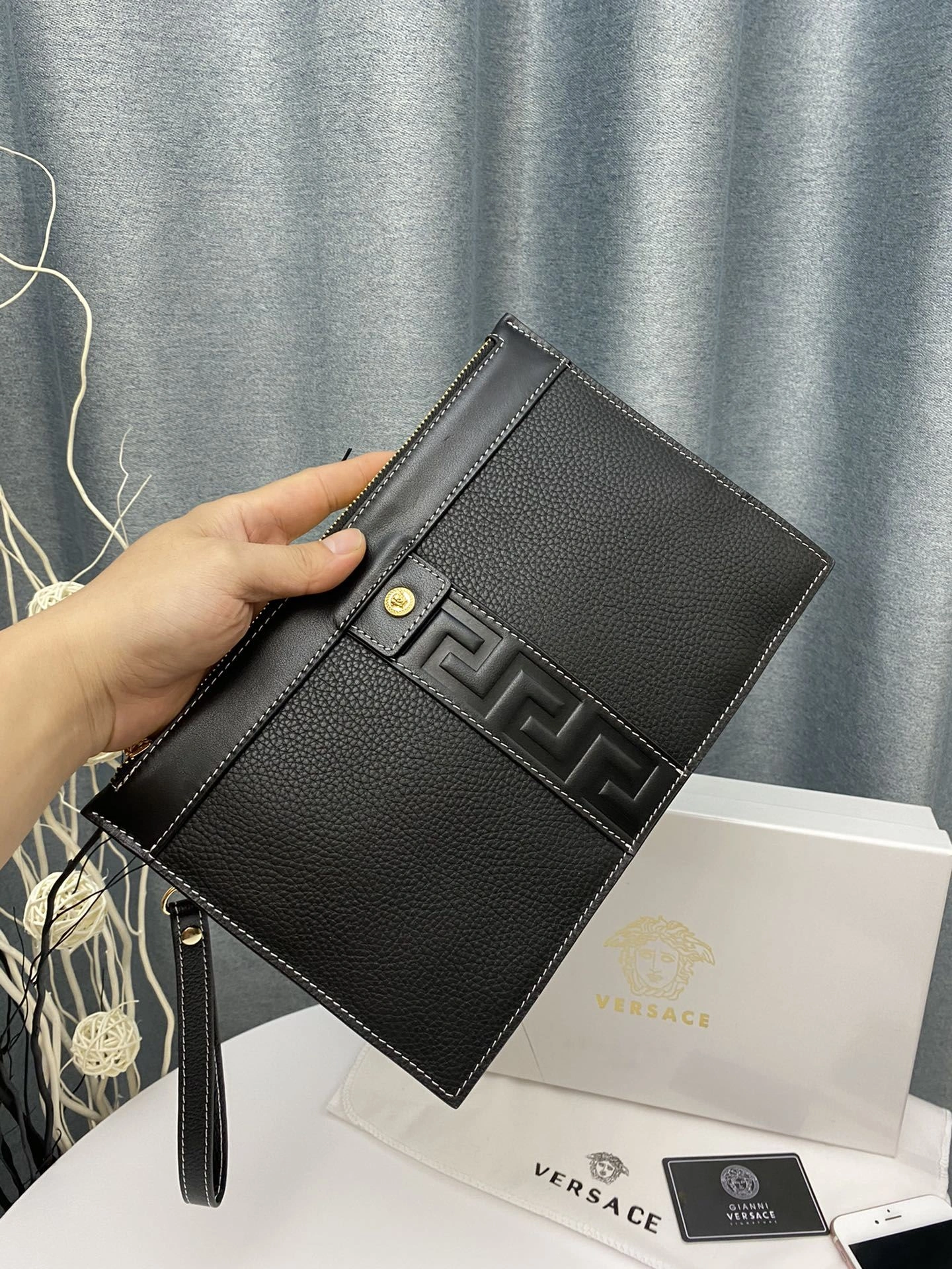 Mens Versace Clutch Bags Sustainable 92282