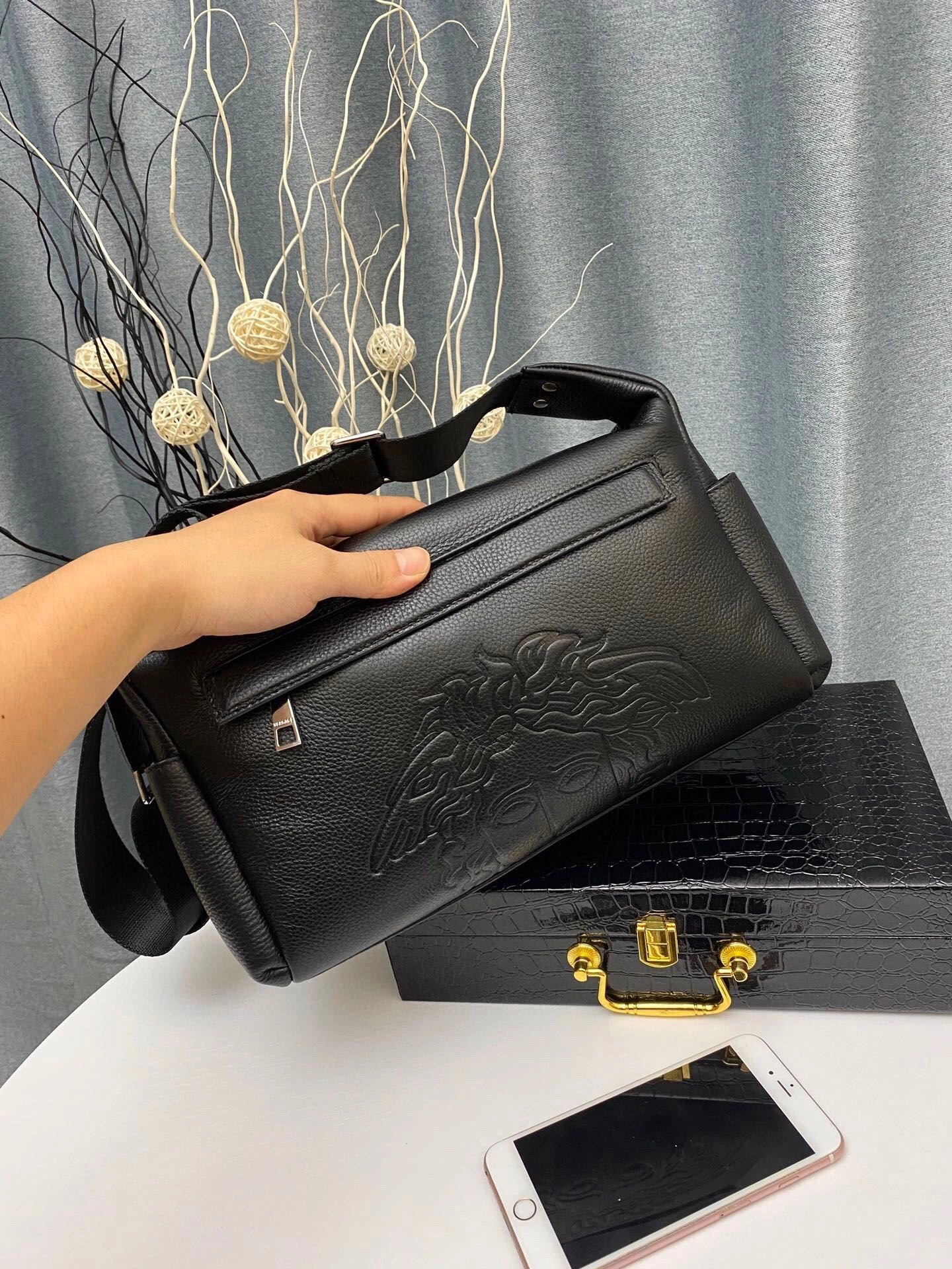 Trendsetting Mens Versace Satchel Bags 92275