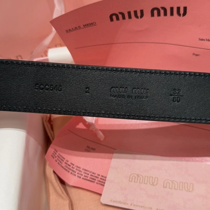Miu Miu Belts WaterResistant 302327