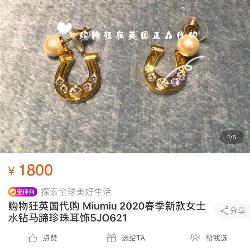 Durable Miu Miu Earrings 209221
