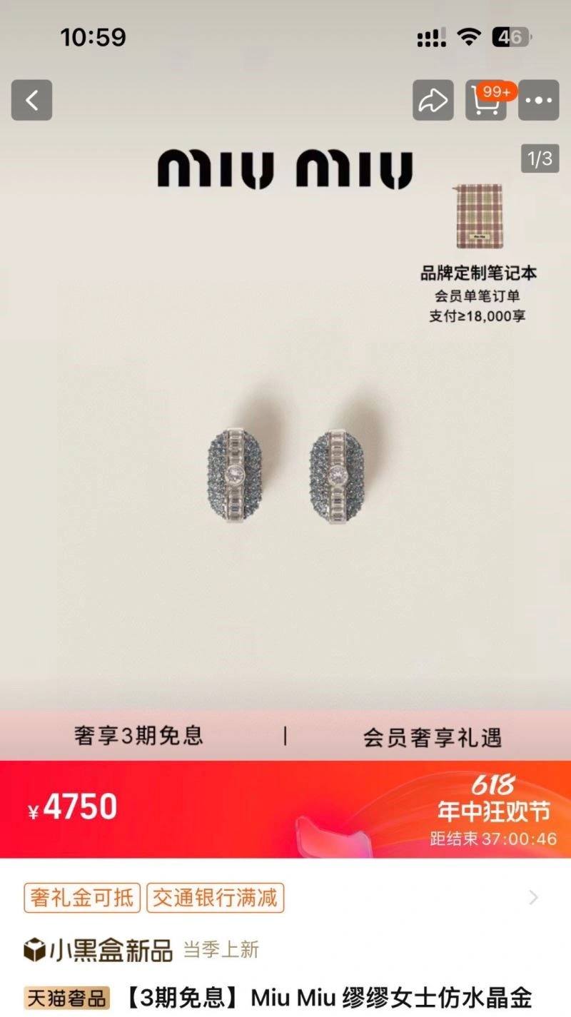 Fashionable Miu Miu Earrings 208540