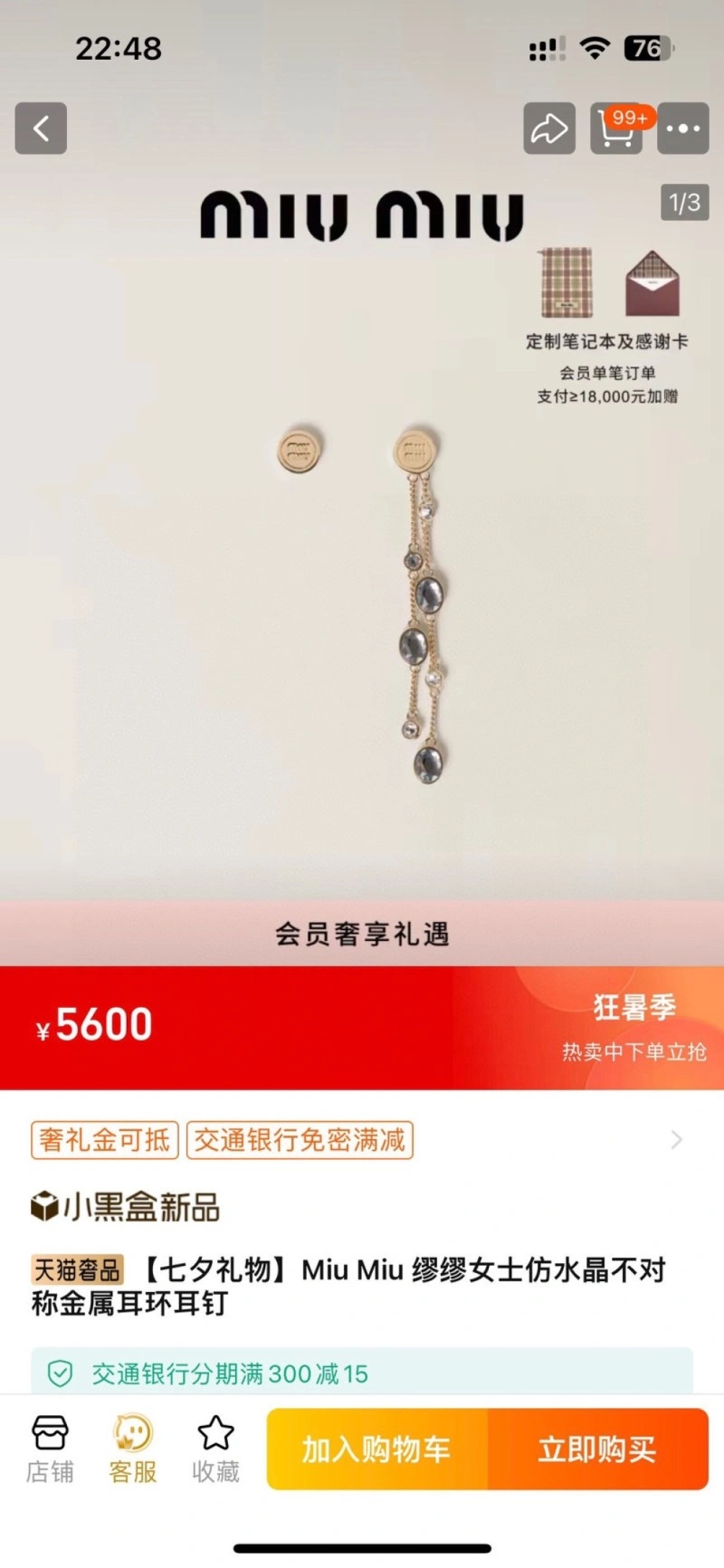Miu Miu Earrings Affordable 207831