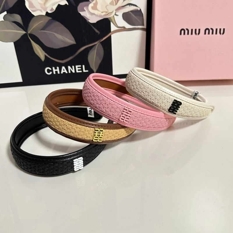 Breathable Miu Miu Hair Hoop 264040