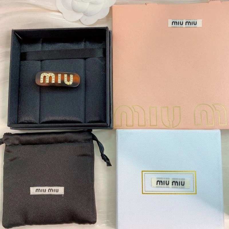 Supportive Miu Miu Hairpins 213415