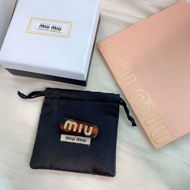 Supportive Miu Miu Hairpins 213415
