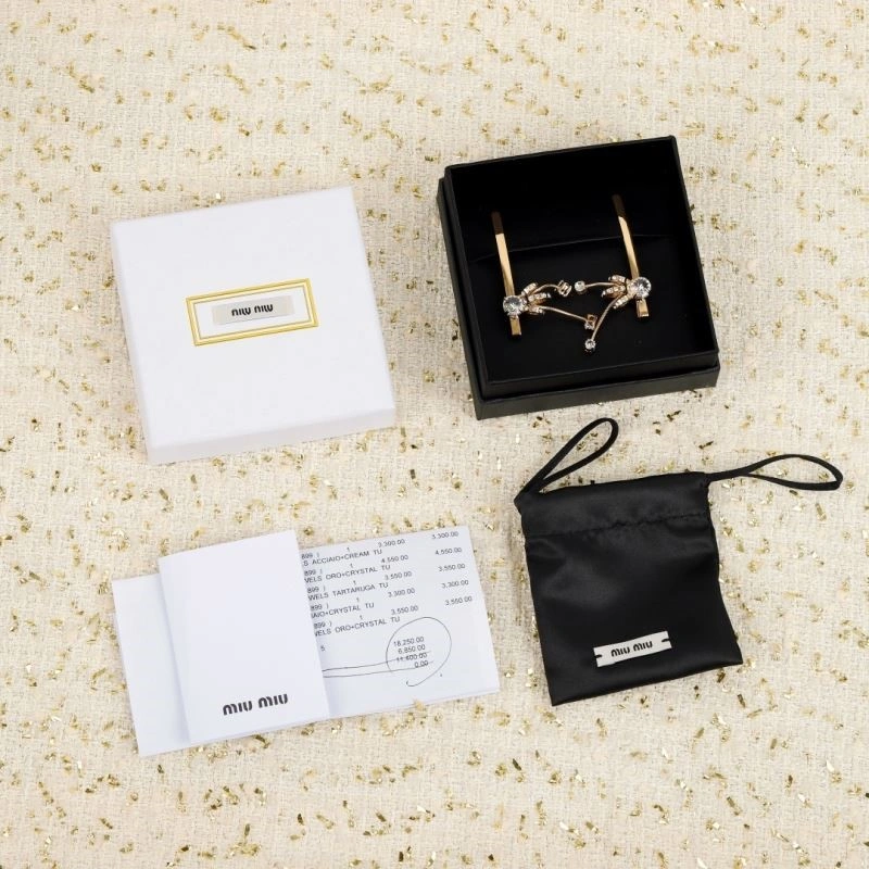 Minimalist Miu Miu Hairpins 209689