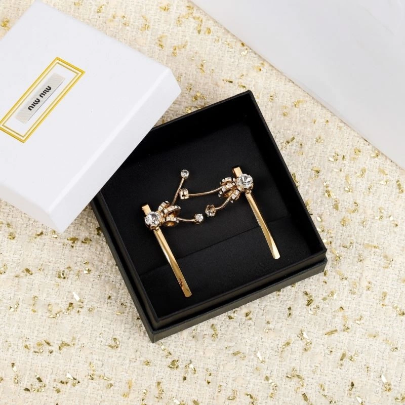 Minimalist Miu Miu Hairpins 209689