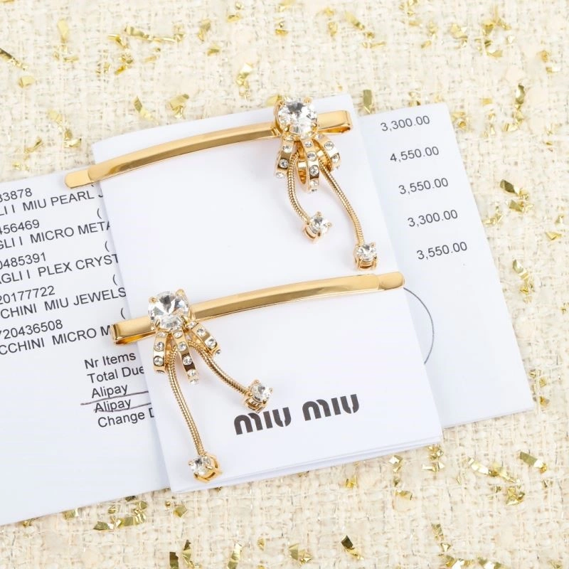 Minimalist Miu Miu Hairpins 209689