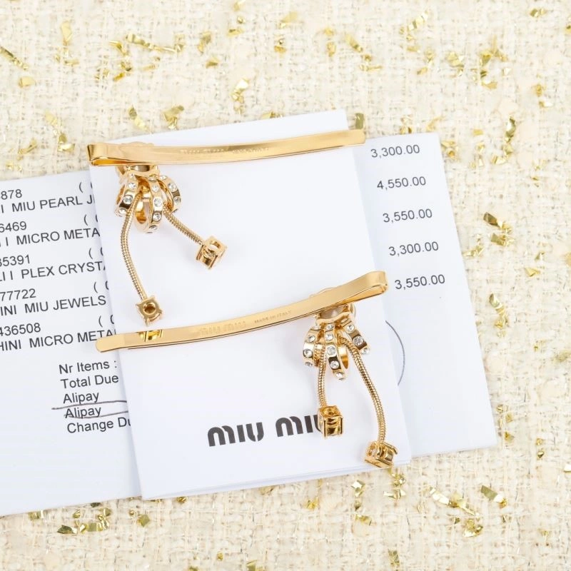 Minimalist Miu Miu Hairpins 209689