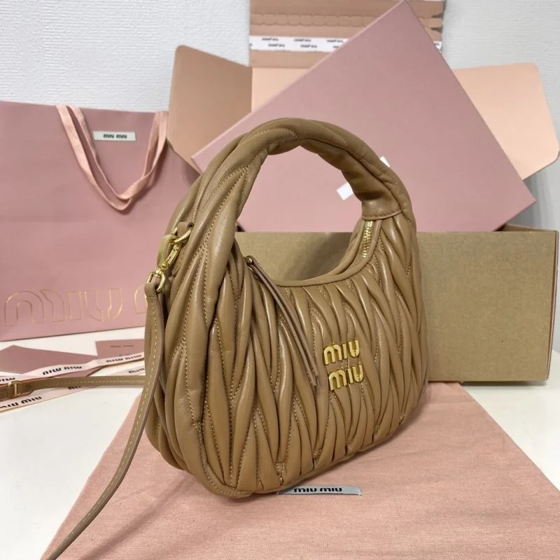 Miu Miu Hobo Bags Stretchable 43554
