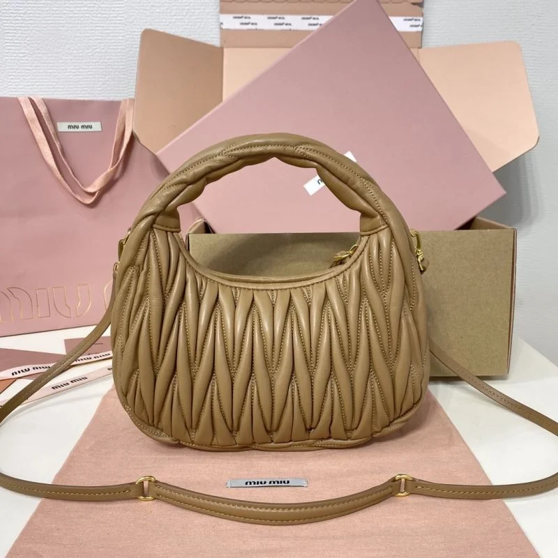 Miu Miu Hobo Bags Stretchable 43554