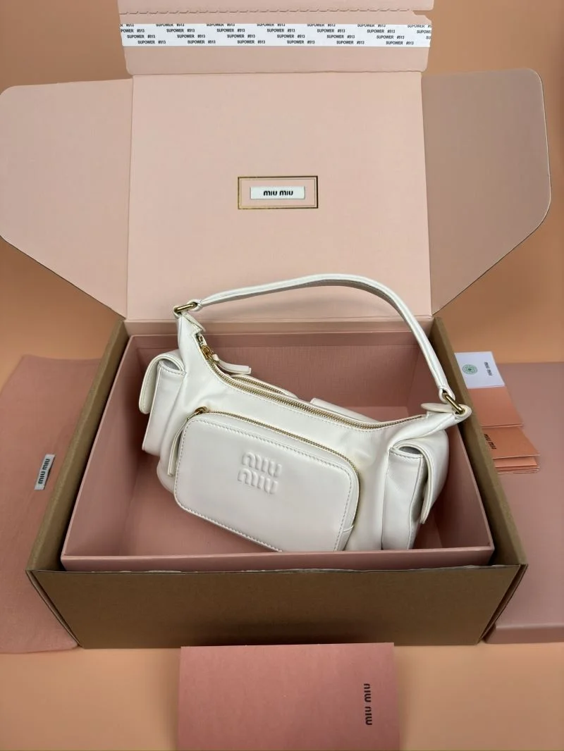 Breathable Miu Miu Hobo Bags 56053