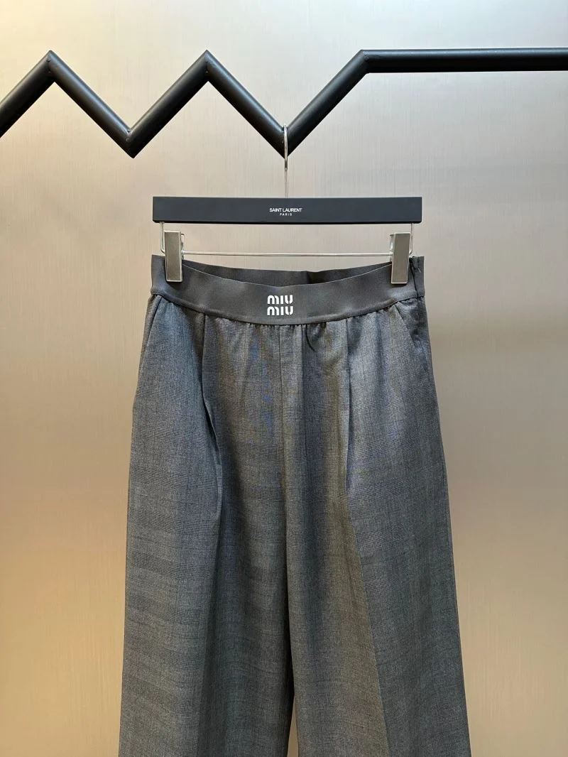 Miu Miu Long Pants Stylish 163653