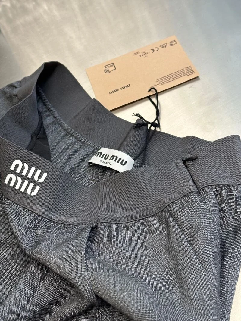 Miu Miu Long Pants Stylish 163653
