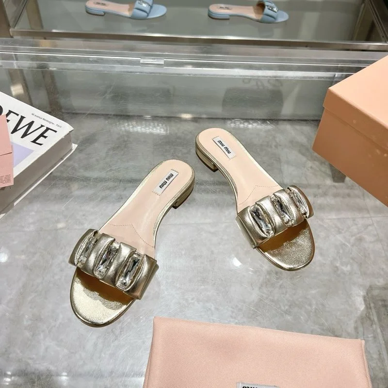 Miu Miu Sandals Breathable 9577