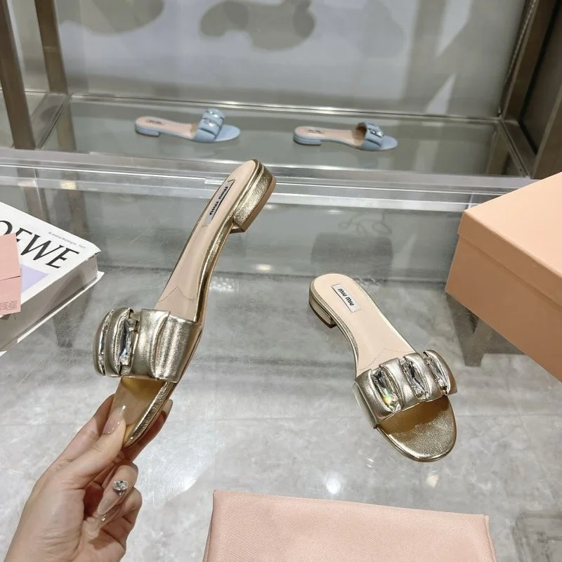 Miu Miu Sandals Breathable 9577