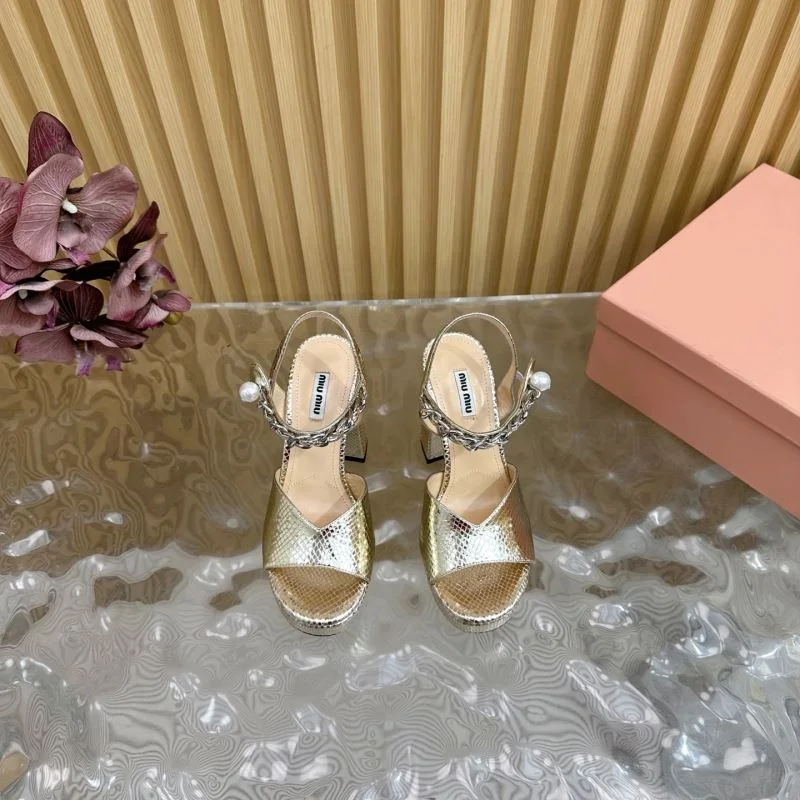 Trendy Miu Miu Sandals 9696