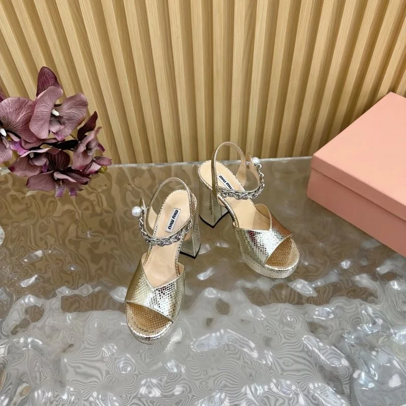 Trendy Miu Miu Sandals 9696