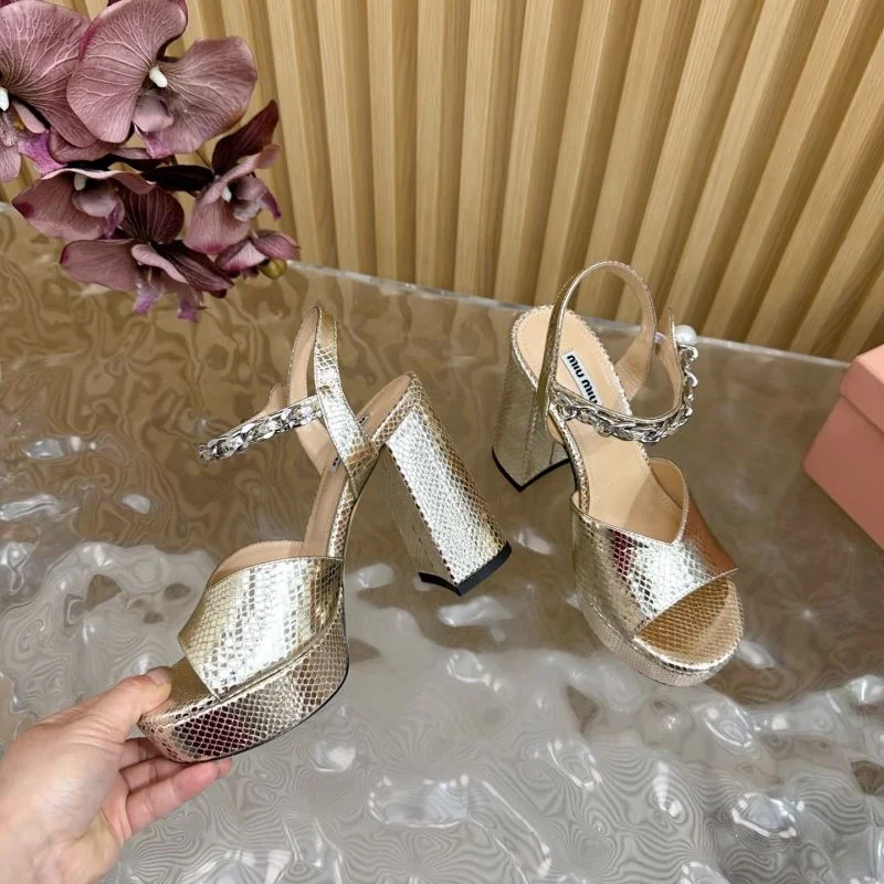 Trendy Miu Miu Sandals 9696