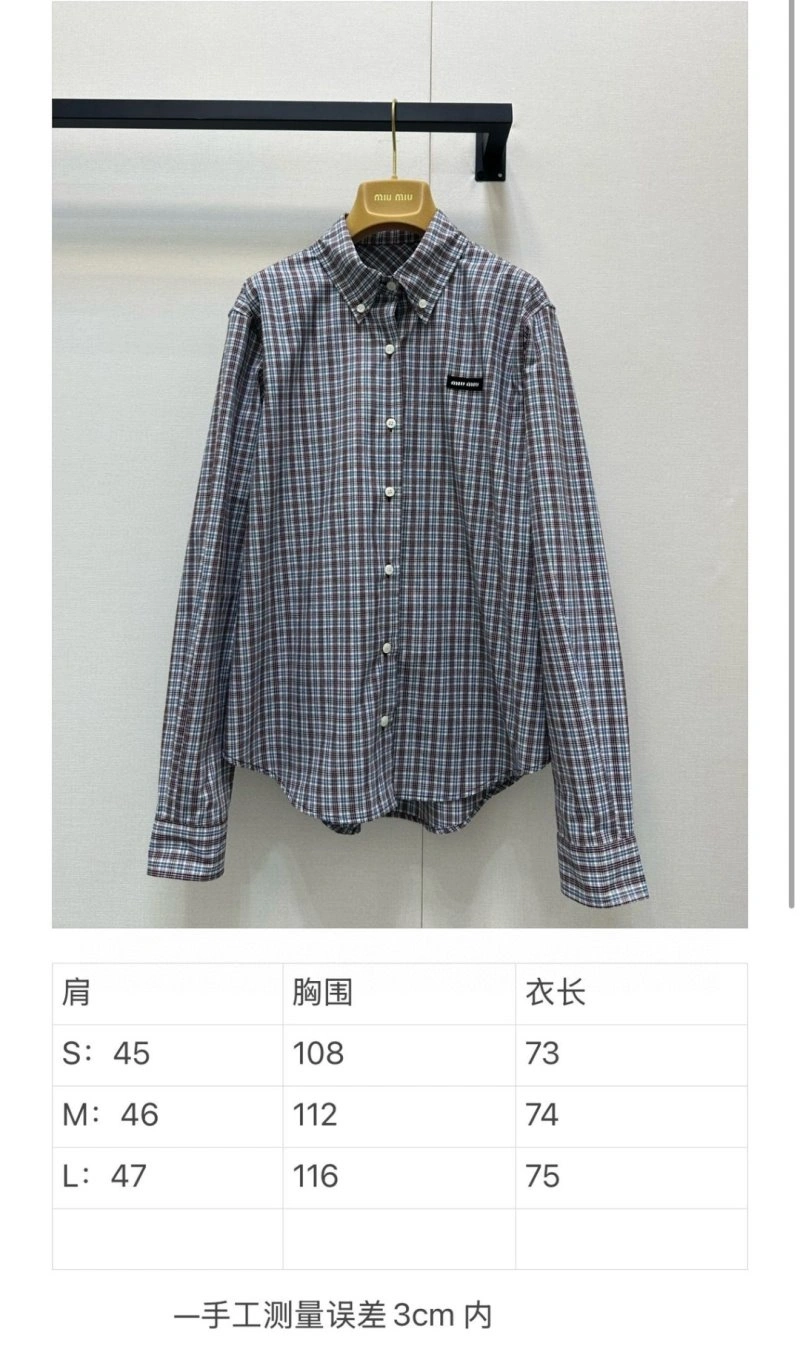 Miu Miu Shirts Lightweight 148741