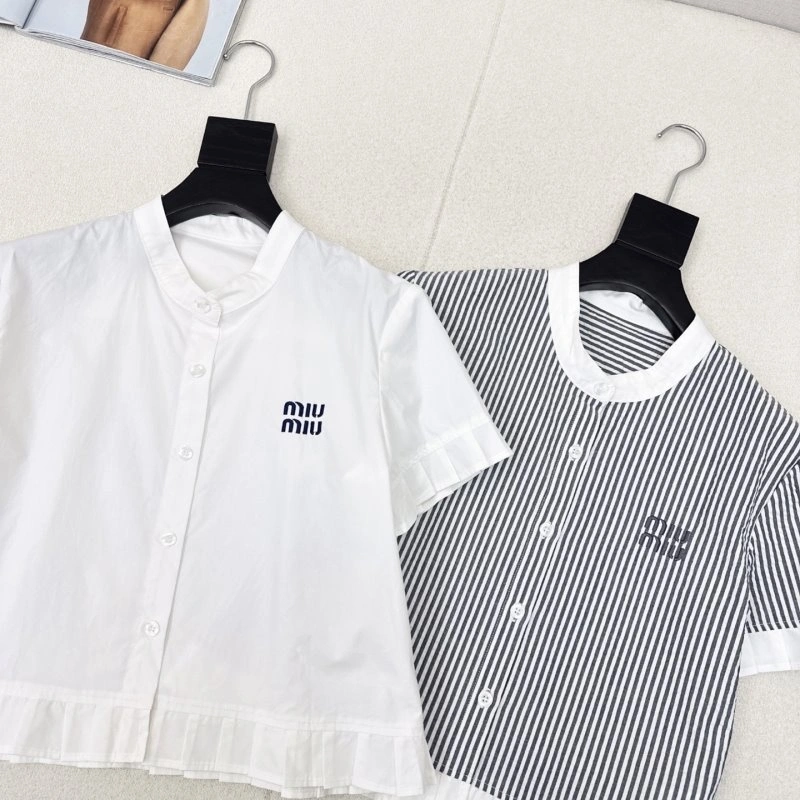 Miu Miu Shirts Stylish 154500