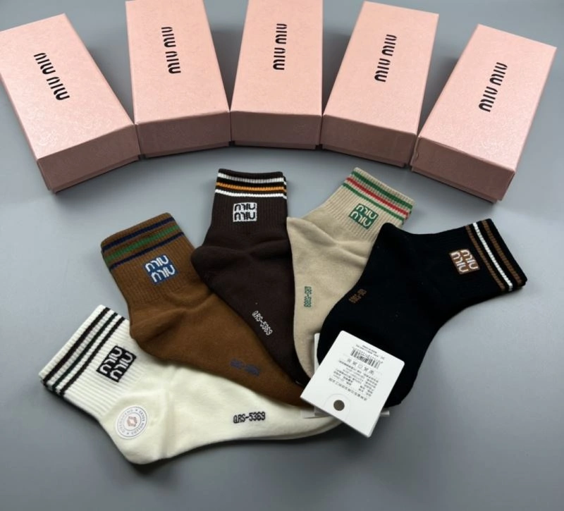 RelaxedFit Miu Miu Socks 274588