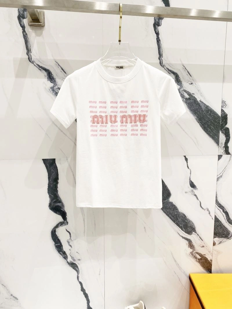 Miu Miu T-Shirts Durable 162456