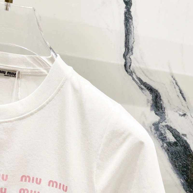 Miu Miu T-Shirts Durable 162456