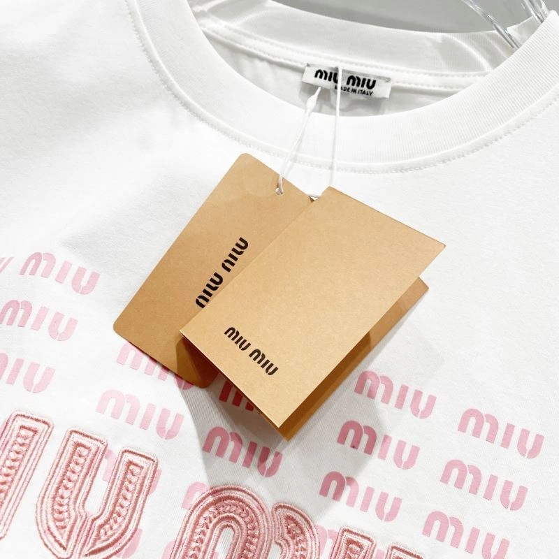 Miu Miu T-Shirts Durable 162456