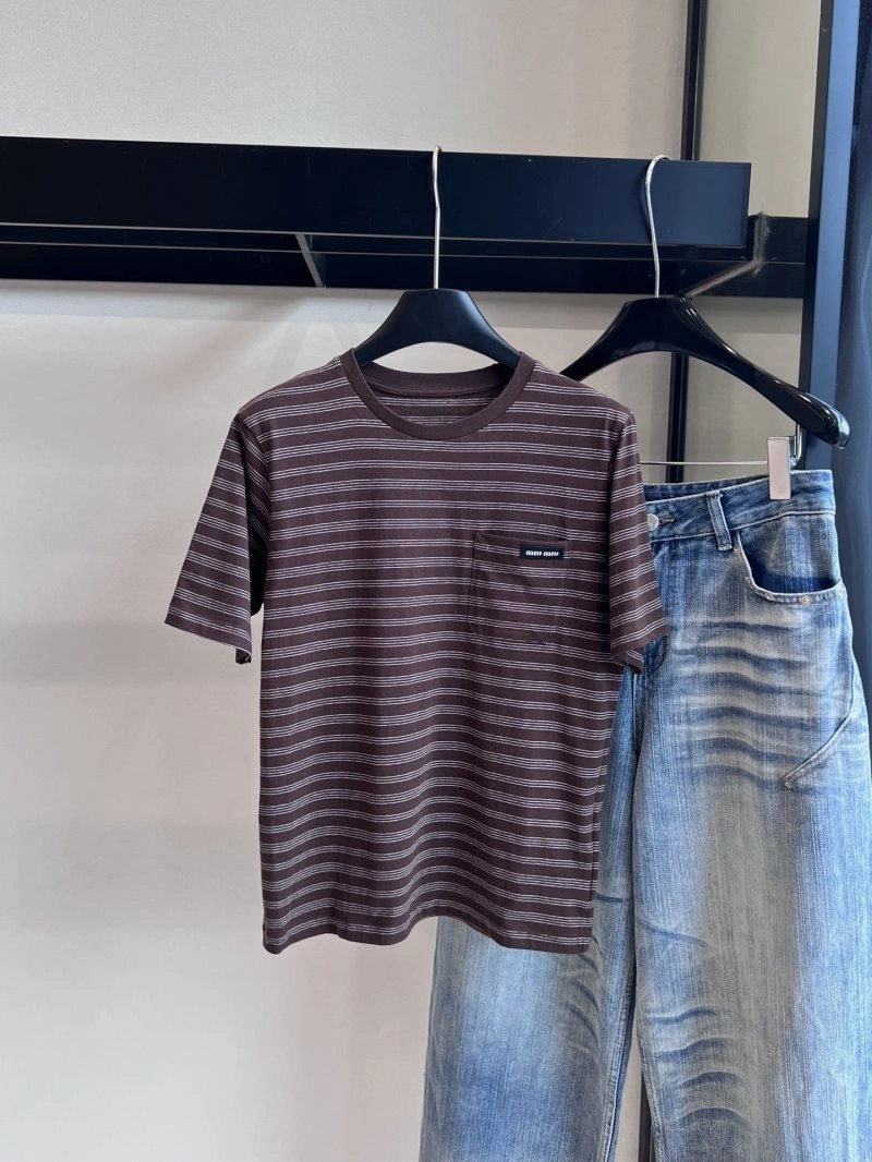 Miu Miu T-Shirts SmoothTexture 151140
