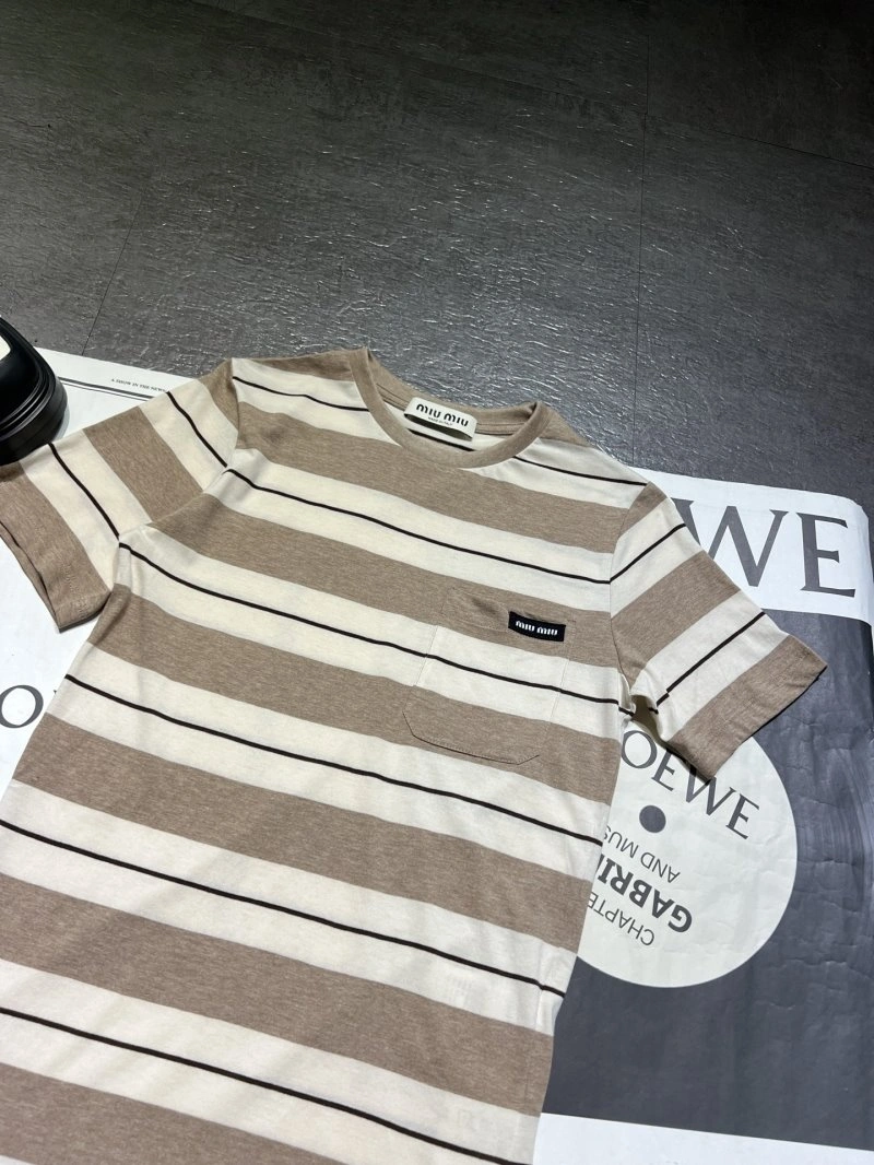 Miu Miu T-Shirts Durable 156204
