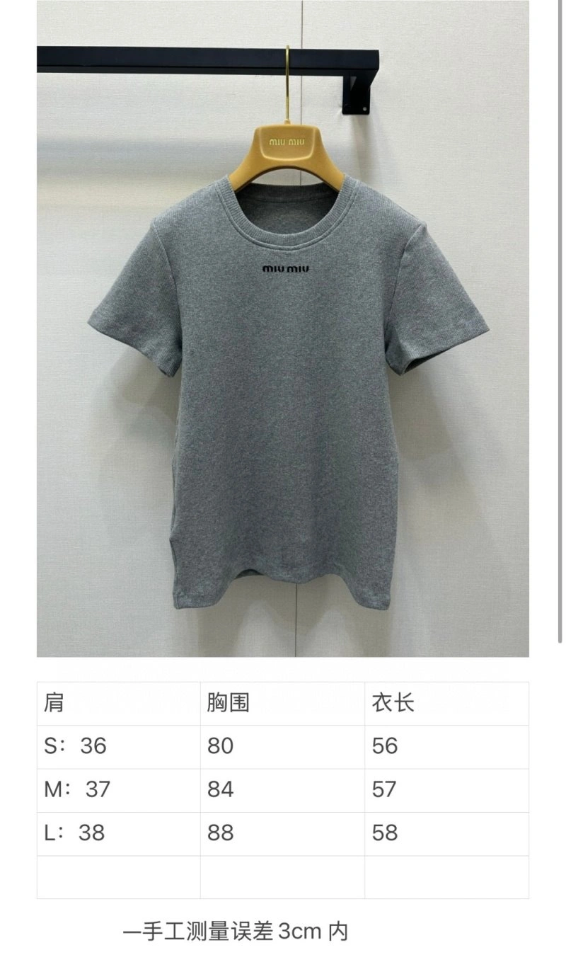 Miu Miu T-Shirts Sophisticated 148630