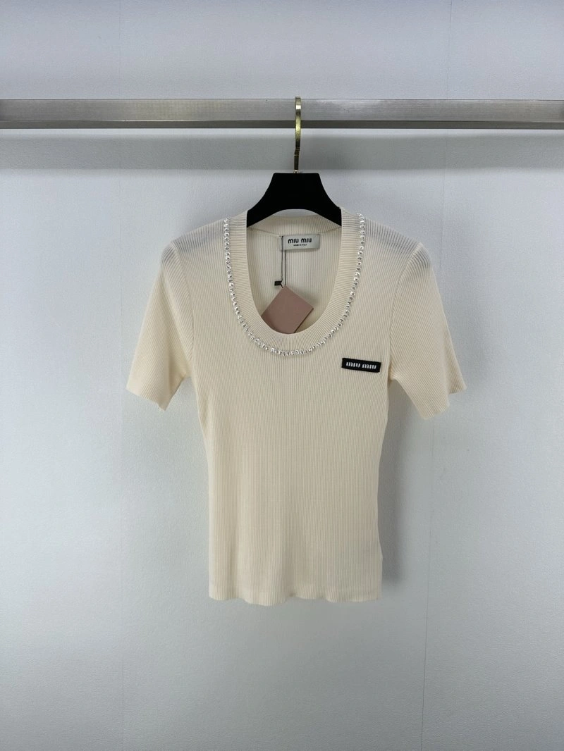 Miu Miu T-Shirts Efficient 148553