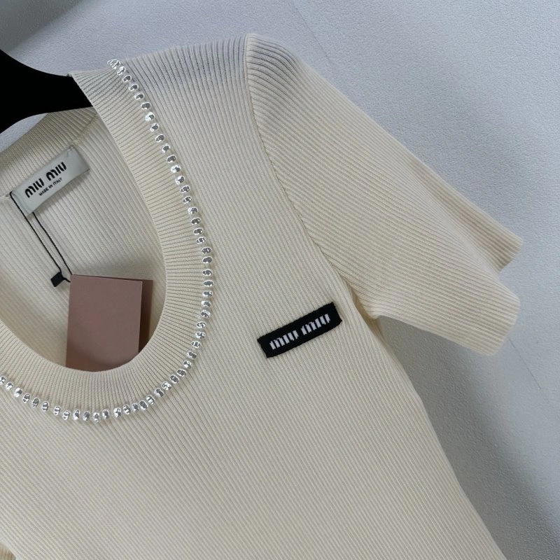 Miu Miu T-Shirts Efficient 148553