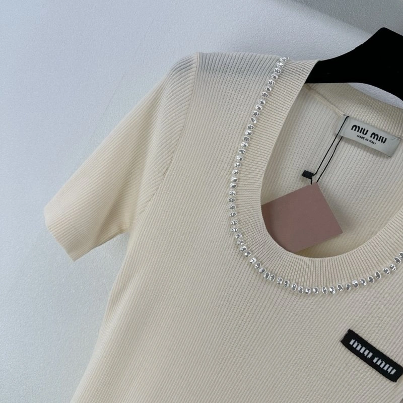 Miu Miu T-Shirts Efficient 148553