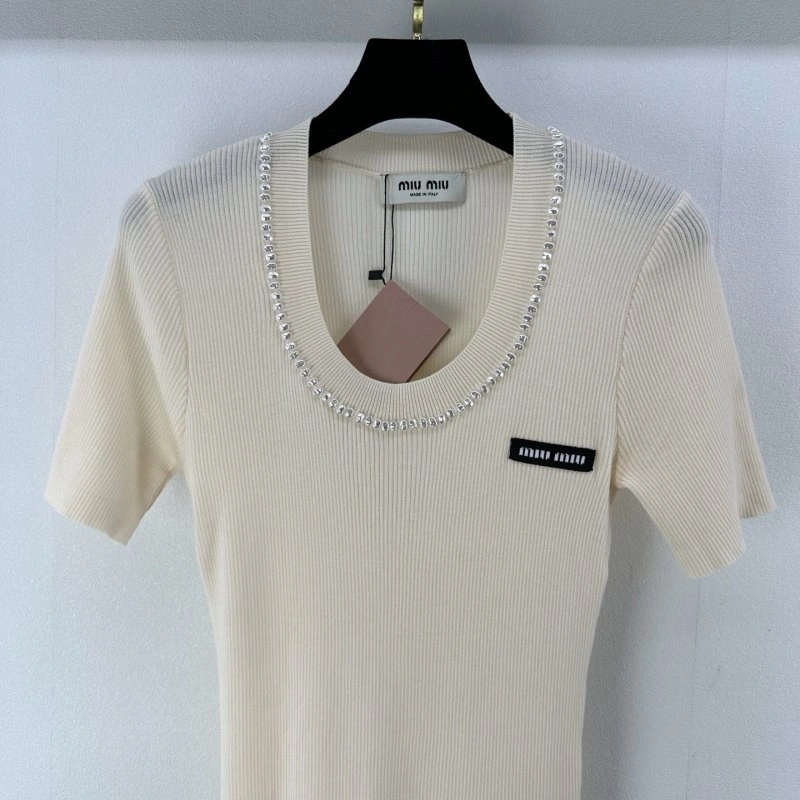 Miu Miu T-Shirts Efficient 148553