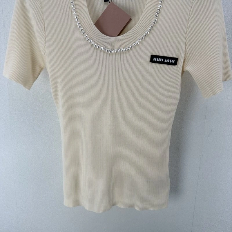 Miu Miu T-Shirts Efficient 148553