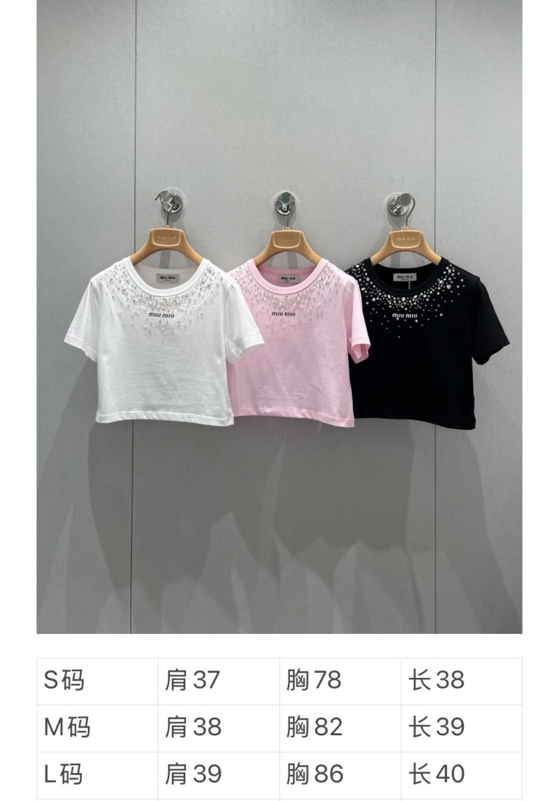 Miu Miu T-Shirts Durable 148501