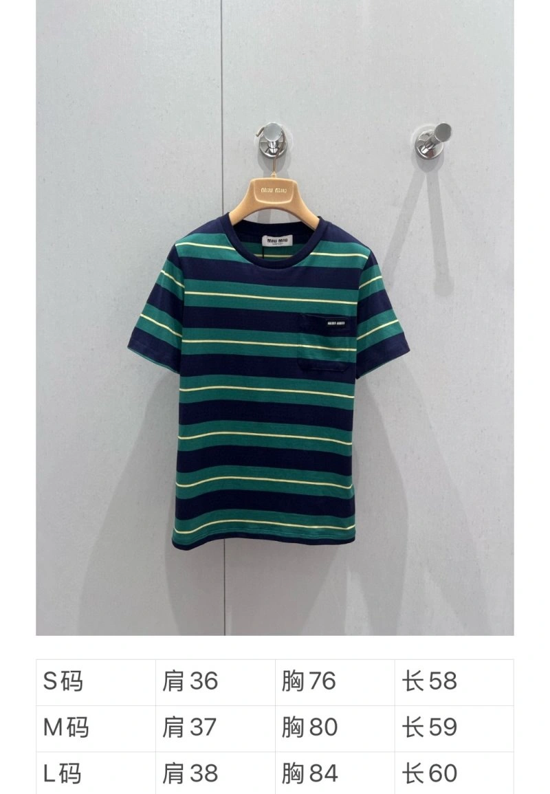 Miu Miu T-Shirts SmoothTexture 148457