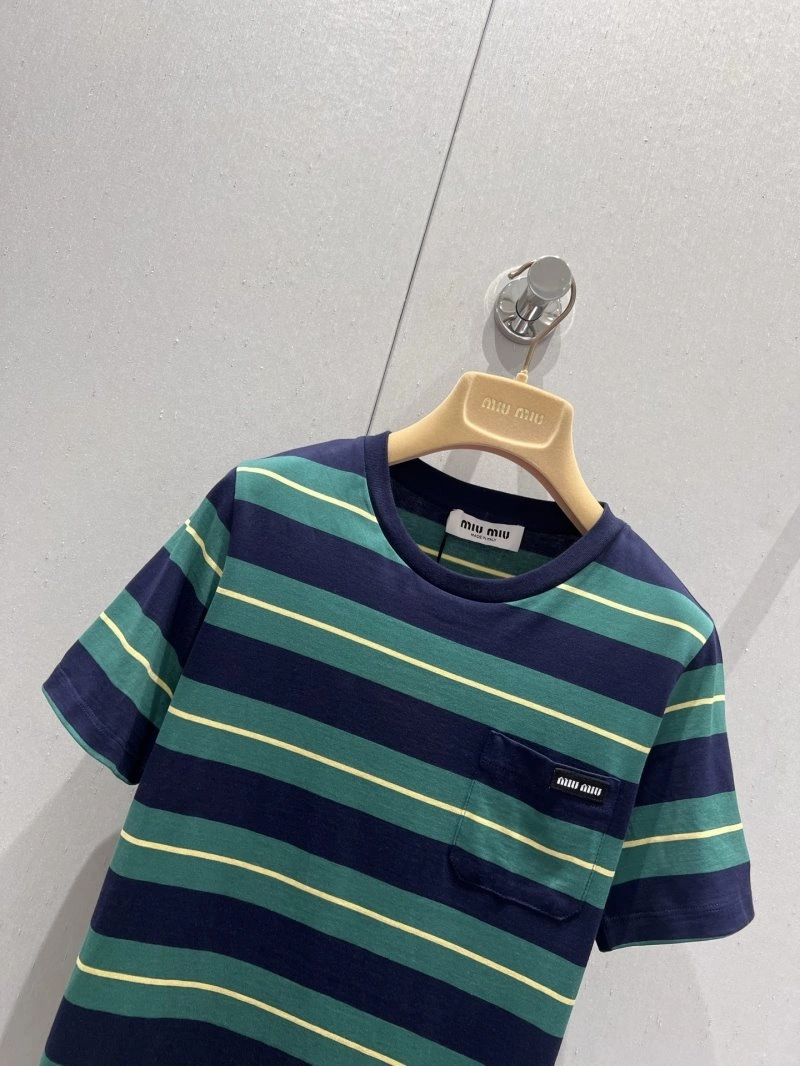Miu Miu T-Shirts SmoothTexture 148457