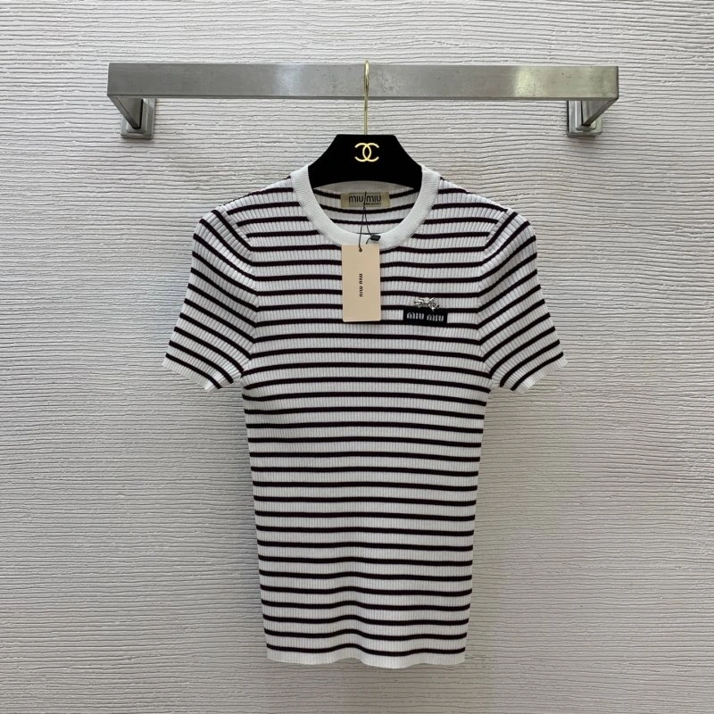 Miu Miu T-Shirts SmoothTexture 148452