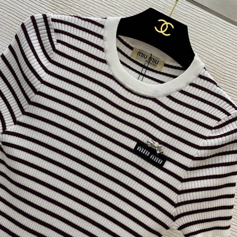 Miu Miu T-Shirts SmoothTexture 148452