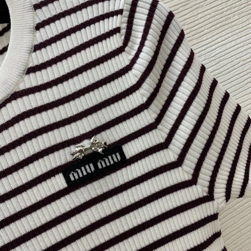 Miu Miu T-Shirts SmoothTexture 148452