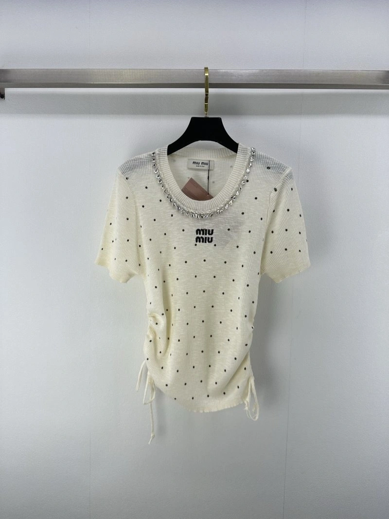 Miu Miu T-Shirts Durable 148443