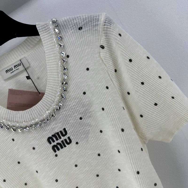 Miu Miu T-Shirts Durable 148443