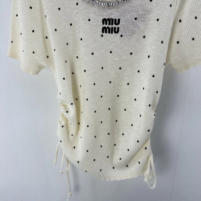 Miu Miu T-Shirts Durable 148443