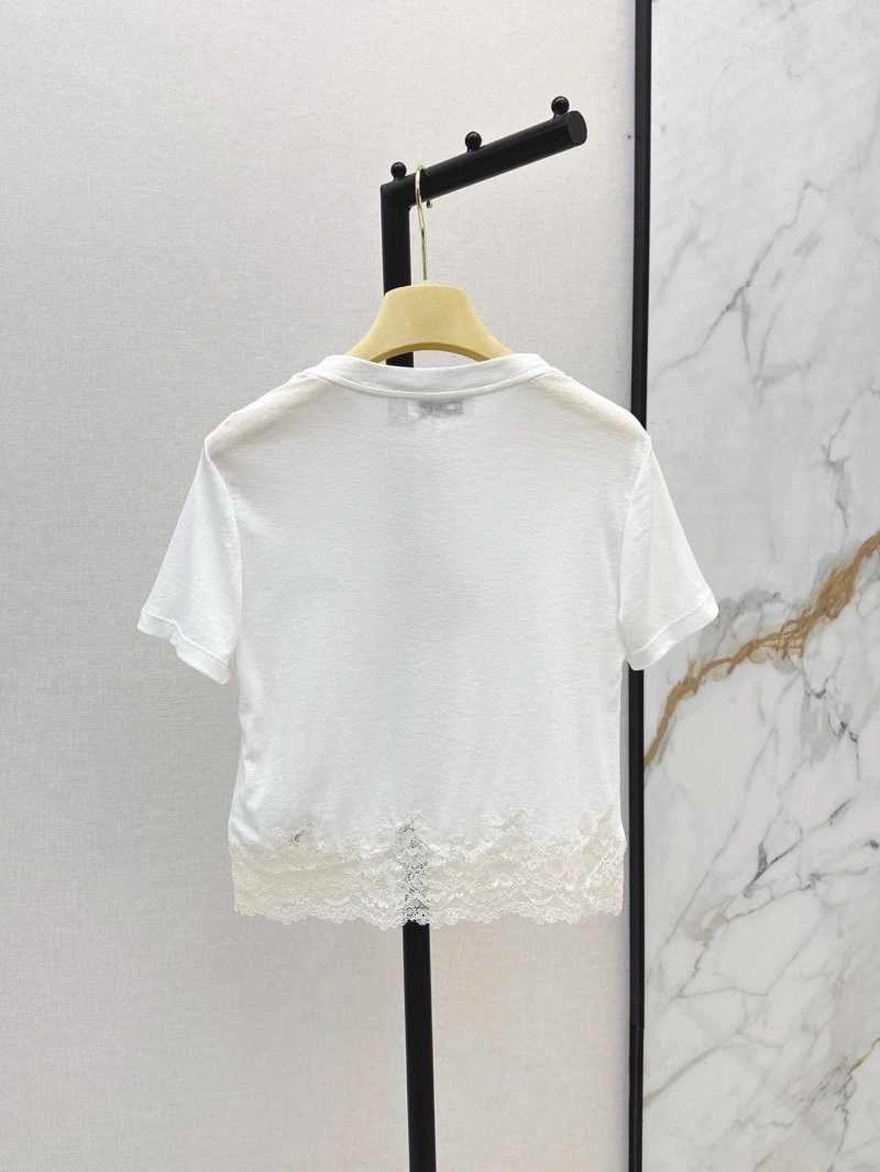 Miu Miu T-Shirts Breathable 148419