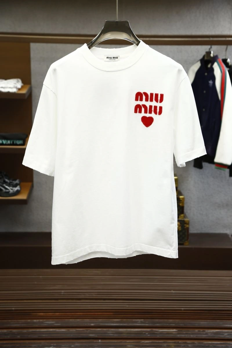 Miu Miu T-Shirts SmoothTexture 160168
