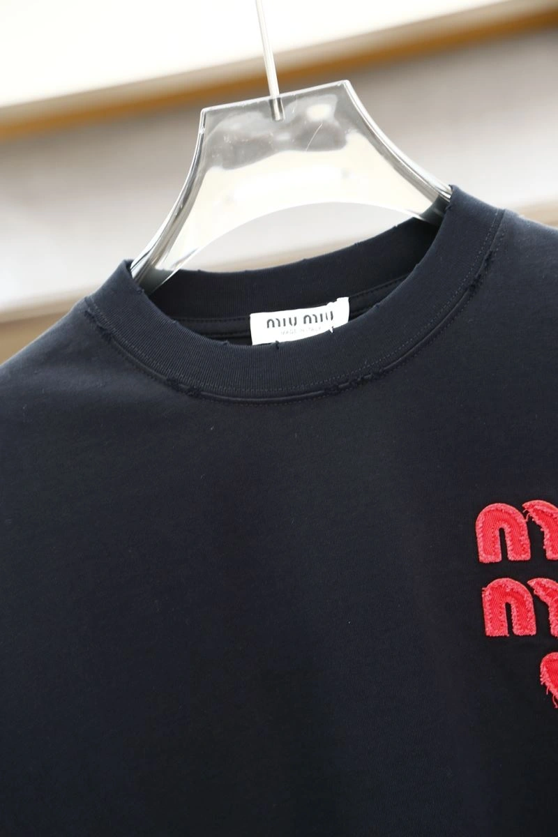 Miu Miu T-Shirts SmoothTexture 160168