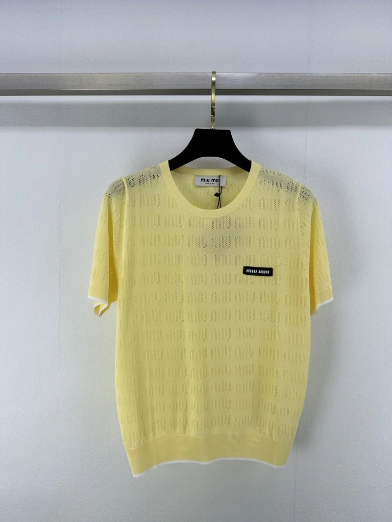 Miu Miu T-Shirts Stretchable 154430